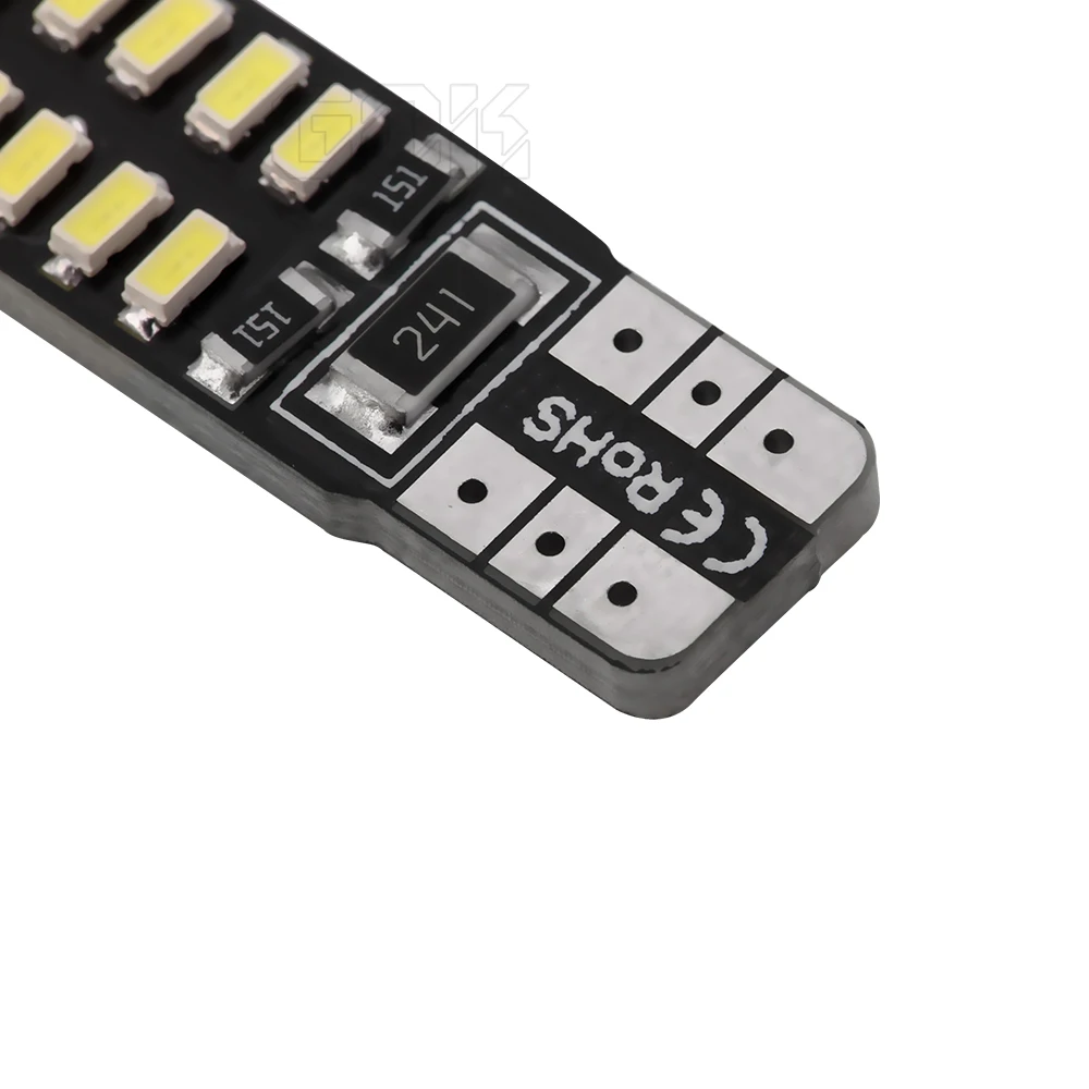 Светодиодная автомобильная лампа Canbus T10 100 Smd W5w 3014 24smd без ошибок Obc 194 шт.