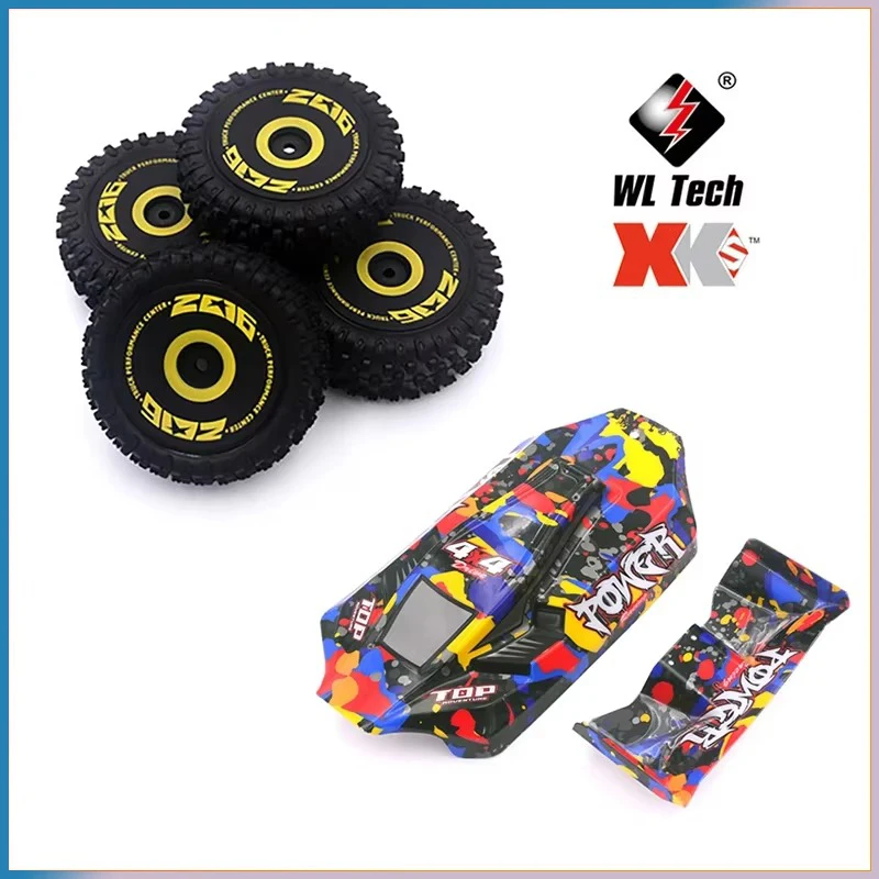 Оригинальные WLtoys 124017 124019 124007 144001 переднее колесо задние шины Корпус кузова