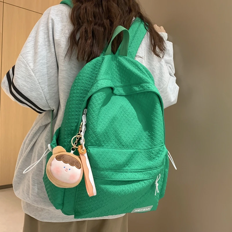

Fashion Girl Backpack Cute Waterproof Bookbag Teenagers Mochila Kawaii Schoolbag Black Rucksack Women Shoulder Bag