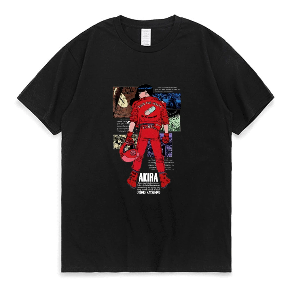 

Anime Akira Neo Tokyo Print T Shirt College Youth Comics Print T-shirt Men Women Street Fashion Oversized Short Sleeve Tee Shirt