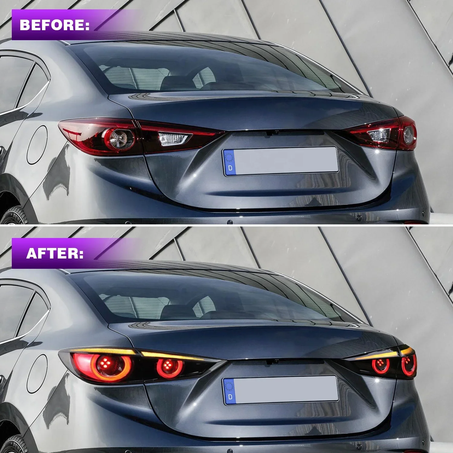 Hochwertige Auto lampe der archaischen Fabrik mit sequentiell мигалка для Mazda 3 Axela 2013-2018 Voll-LED-R almalicht