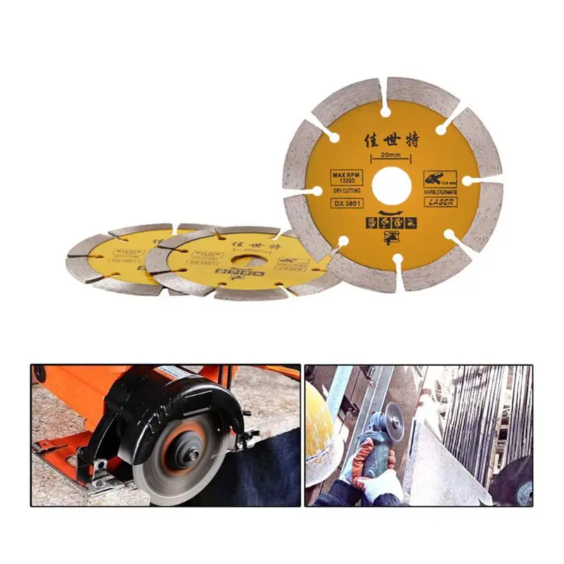 

110mm Diamond Saw Blade Angle Grinder Marble Stone Cutting Disc Ceramic Concrete 62KC DIY Home Maintenance Accessories 1Pc