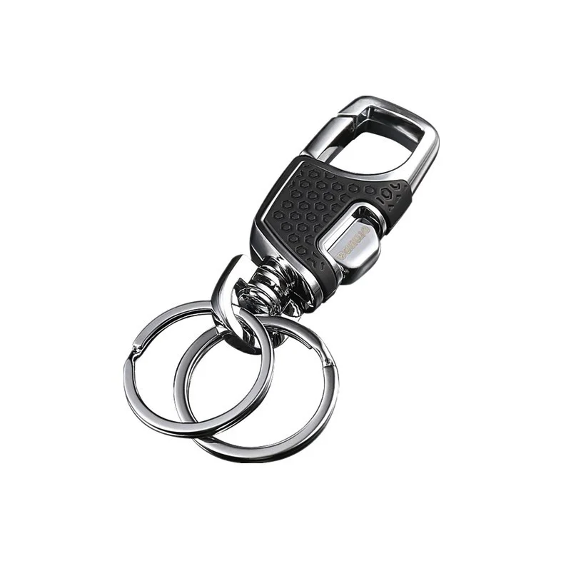 Брелок для ключей на талии черный простой мужской брелок Personali металлический