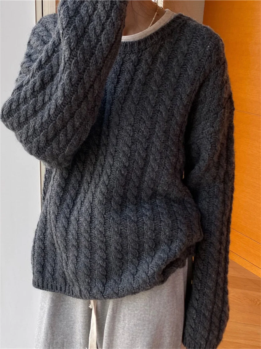 Женский трикотажный свитер в офисном стиле Alien Kitty однотонный Облегающий Свитер