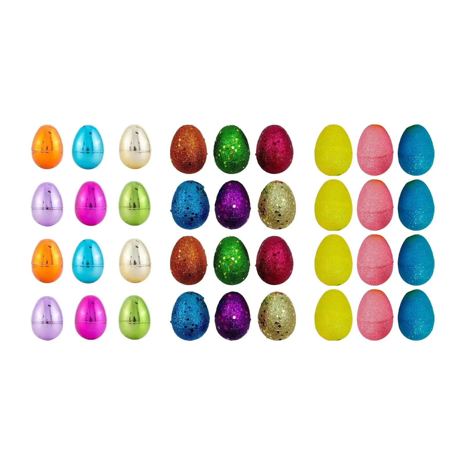 

12 Fillable Easter Eggs, Colorful Easter Surprise Eggs, Basket Fillers, Easter