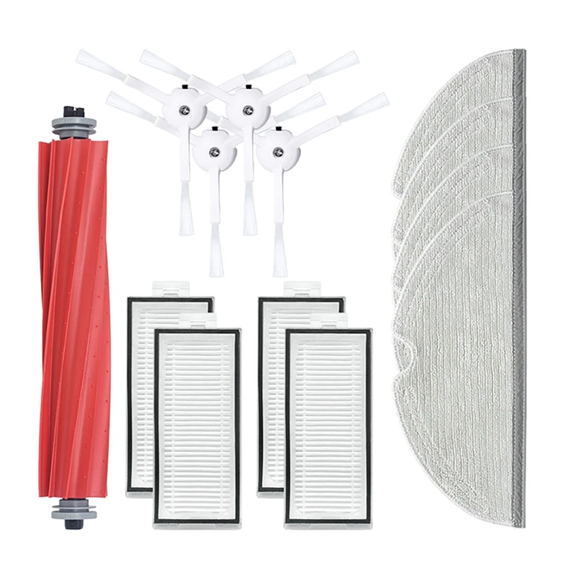 

Main Brush Side Brush Filter Mop Kit For Xiaomi Stone Q7 Max / Q7 Max+ Sweeping Robot