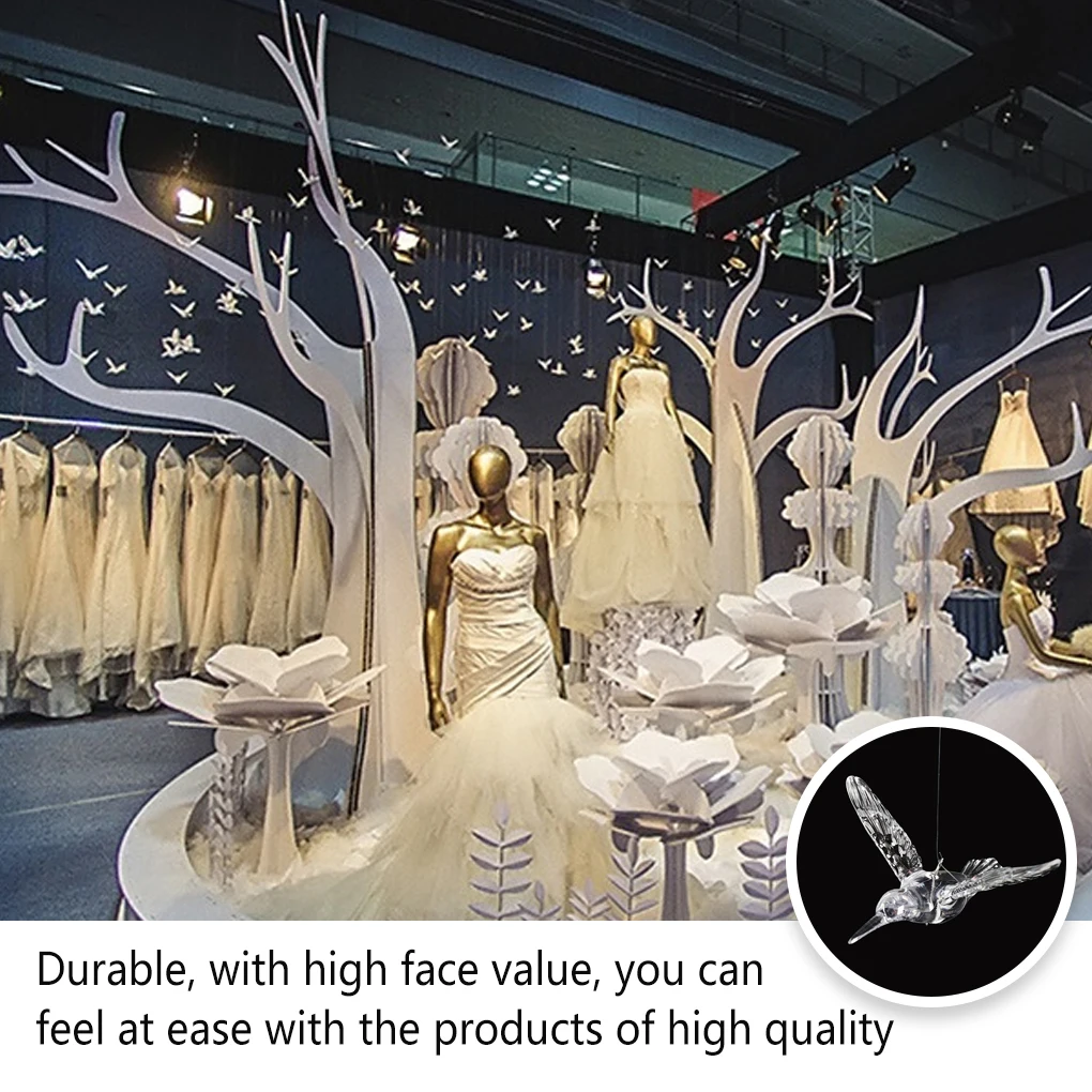 

10 шт., декоративные подвески в виде птиц, 14 см