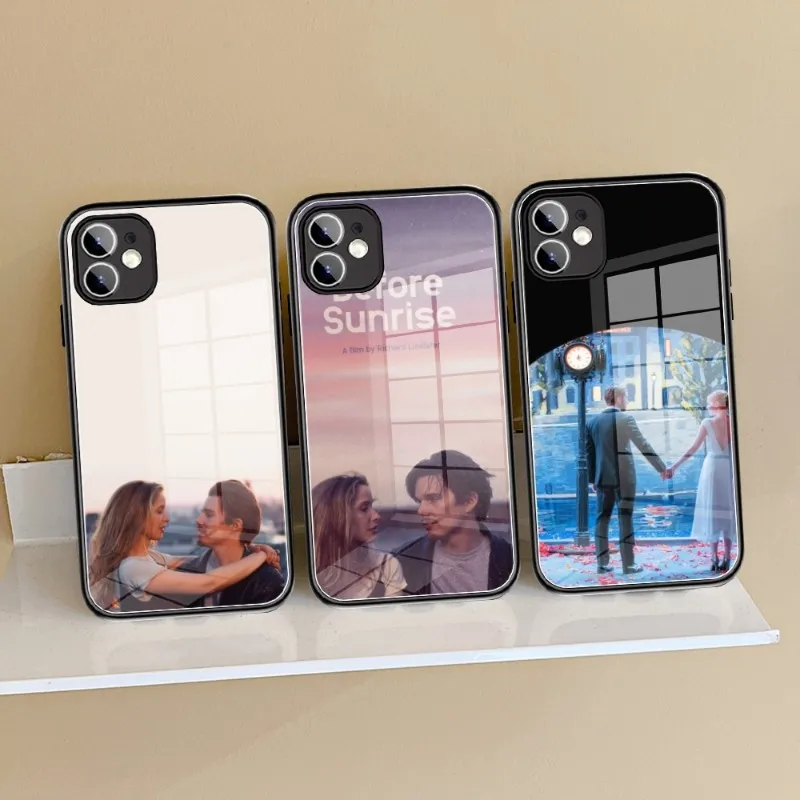 

Movie Before Sunrise Phone Case Glass for IPhone 13 11 12 14 Pro XR XS MAX 8 X 7 14 Plus SE 13 Pro Design Iphone Covers
