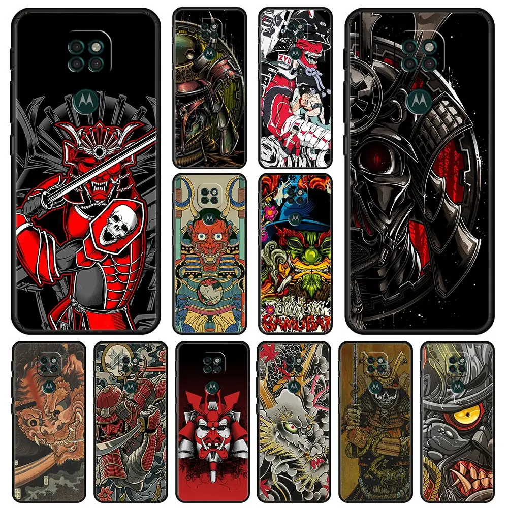 

Japanese Samurai Case for Motolora Moto G30 G9 Play G8 Power Lite G Stylus Edge 20 Lite G50 G60 One Fusion E6s Soft Cover Coque