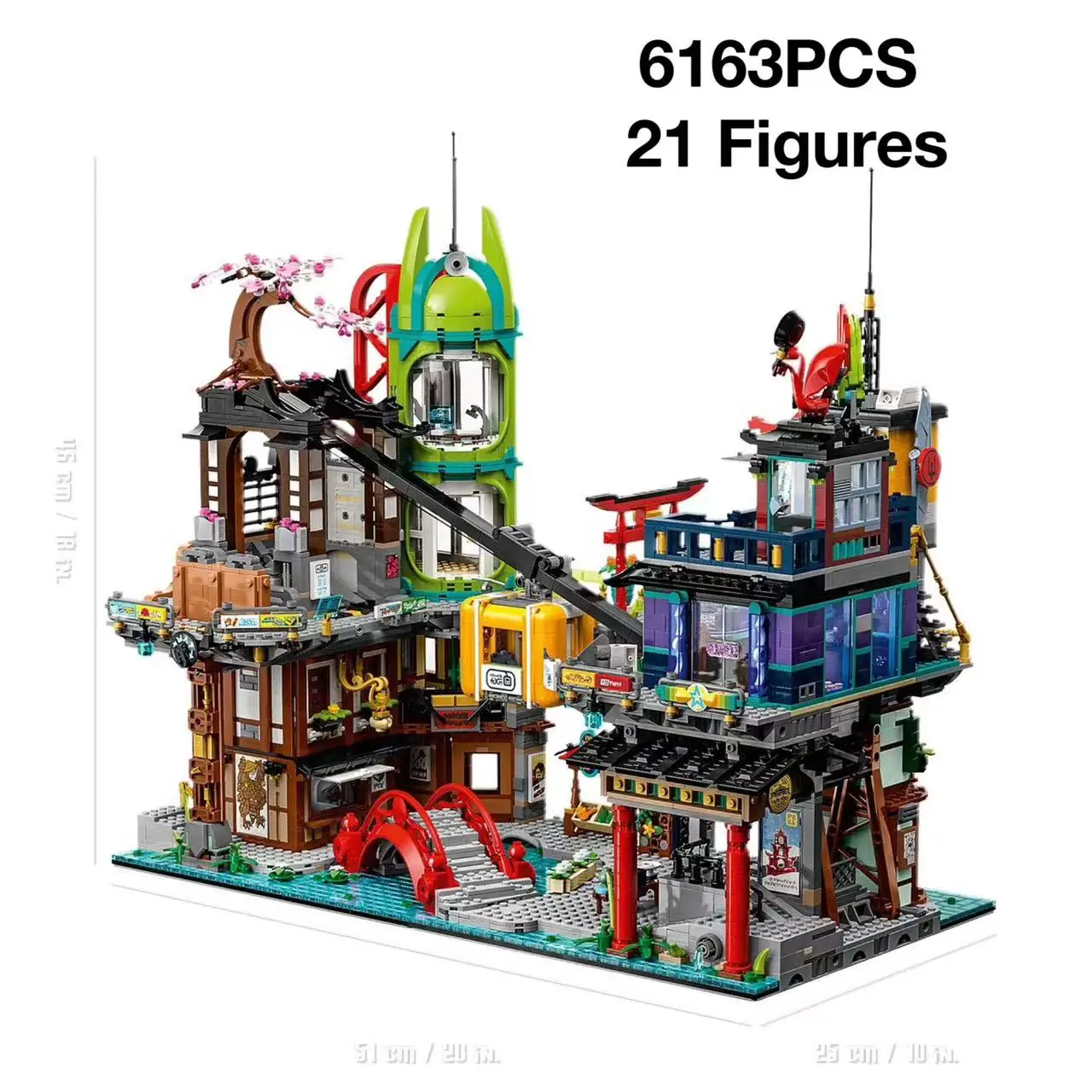 

In stock 71799 City Markets 71741 City Gardens Modular Building Kit Blocks Bricks Fit 70620 City Street Toys For Kids Adult Gift