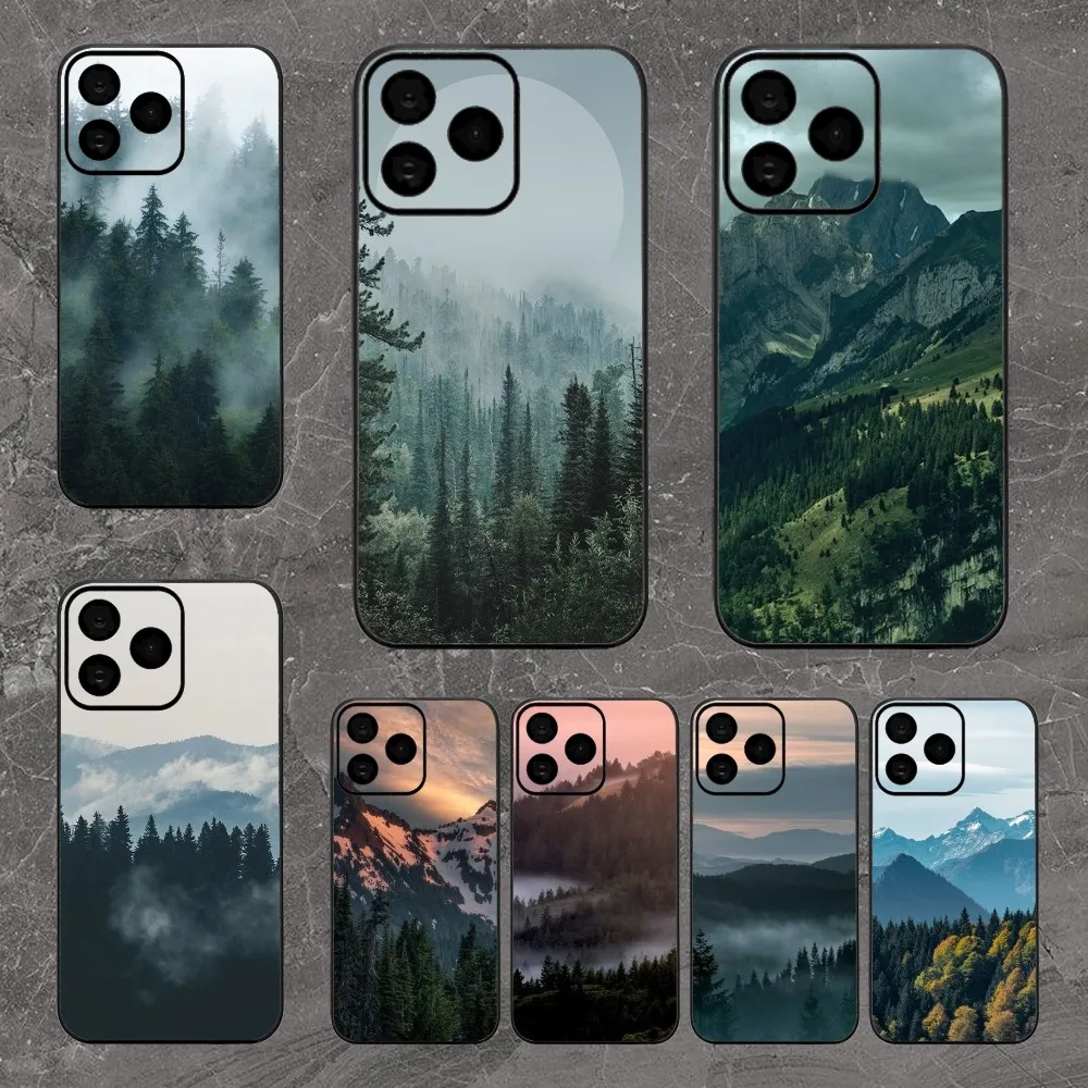 Чехол для телефона Mountain Forest iPhone 8 15 Plus 11 12 13 Pro Max 14 15Pro