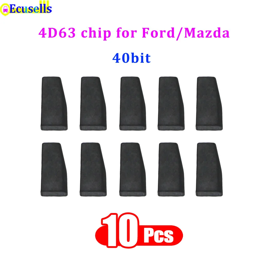 10 шт./лот 4D63 чип 40 бит чистый карбоновый транспондер для Ford/Mazda | Автомобили и
