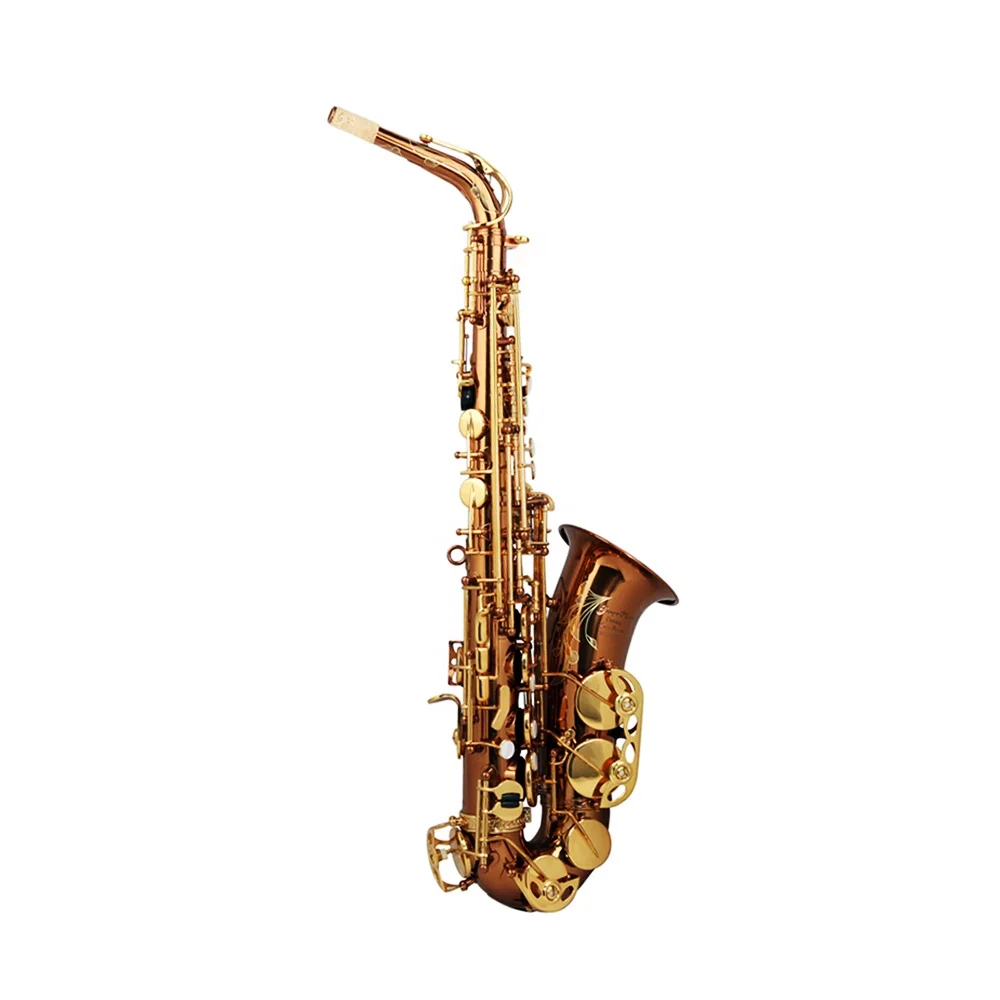 

Seasound Factory High Quality Cheap Coffee Body Lacquer Alto Saxophone