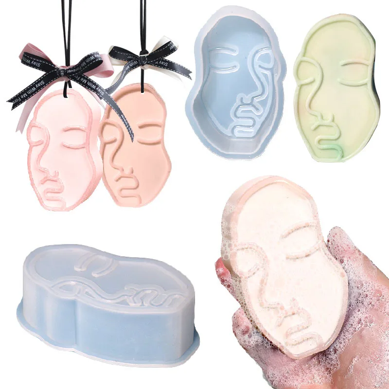 

3D Face Candle Mold Silicone Abstract Candle Molds for Candle MakingArt Portrait Mold for DIY Soap Soap Making Resin Casting