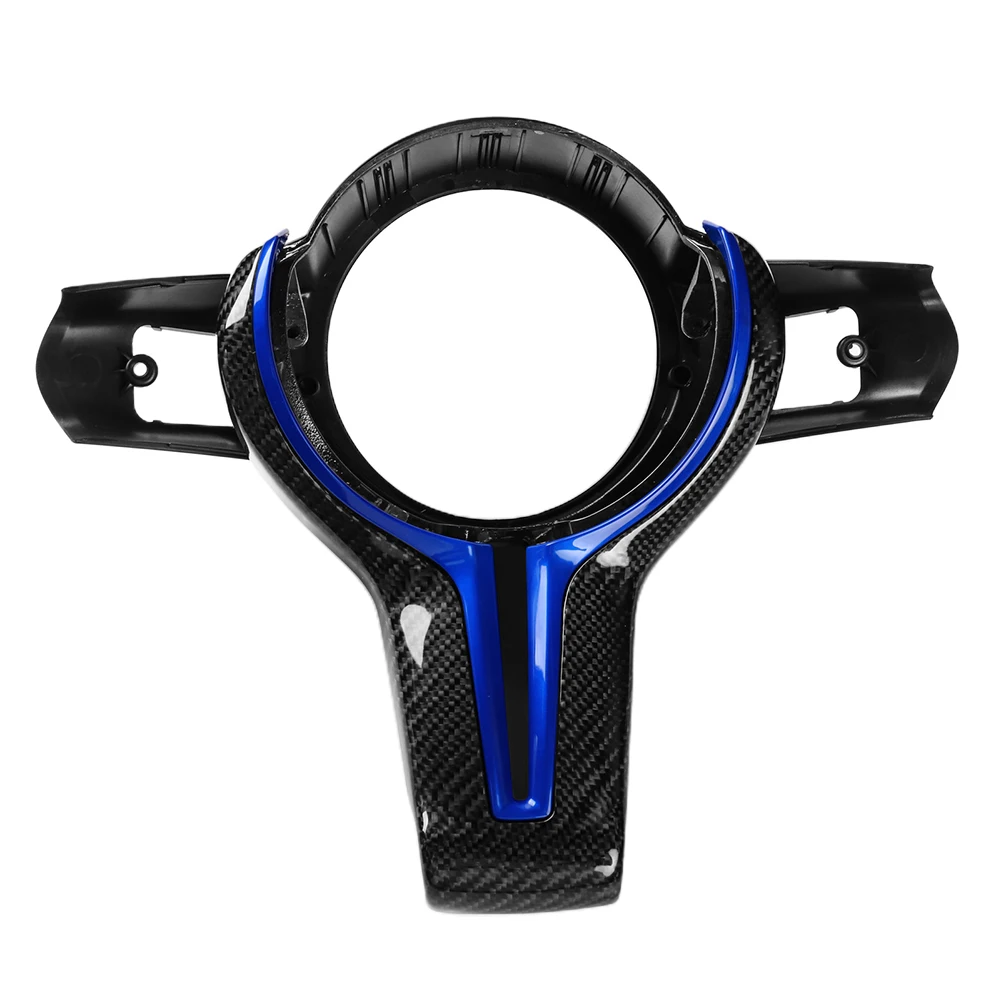 

Car Sticker Steering Wheel Trim Car Accessories Car Decoration Carbon Fiber Steering Wheel Trim Replace Anti UV