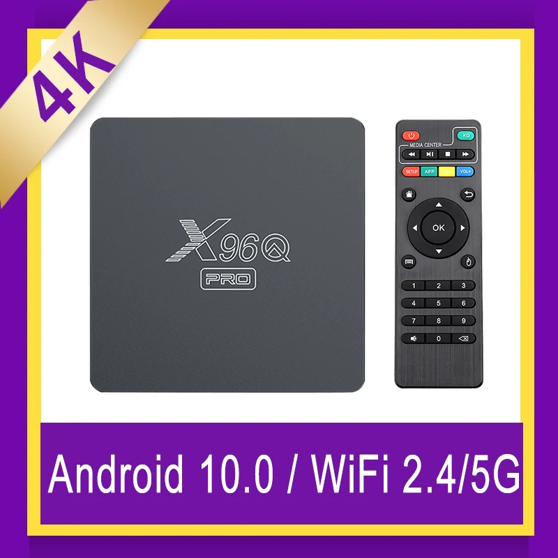 

X96Q PRO Android 10.0 IPTV Box Smart TV 2GB 16GB Allwinner H313 Quar Core 1GB 8GB 2.4/5GHz Android IP TV BOX 4K Media Player