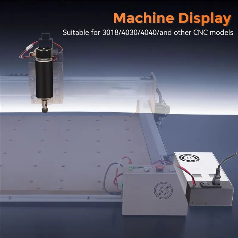 Комплект для модификации гравировального станка BAAJ-CNC: высокоскоростной шпиндельный двигатель 48В DC 500Вт, 12000 обмин, с блоком питания (art.: 3920db00fe0aa) - 3920db00fe0aa