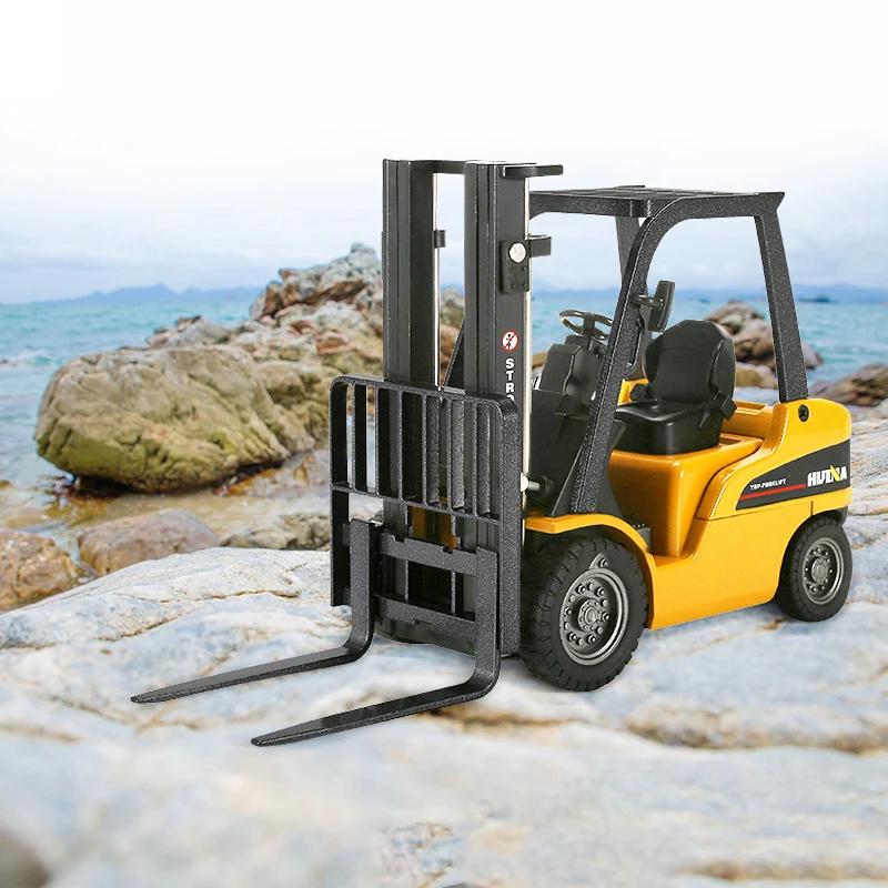 1:50 литый под давлением 4-колесный лопаточный погрузчик двухсторонний шоссейный