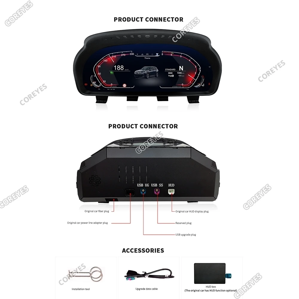 Цифровая приборная панель COREYES 12 3 дюйма для BMW 6 серии F06/F12/F13 CIC NBT Linux система