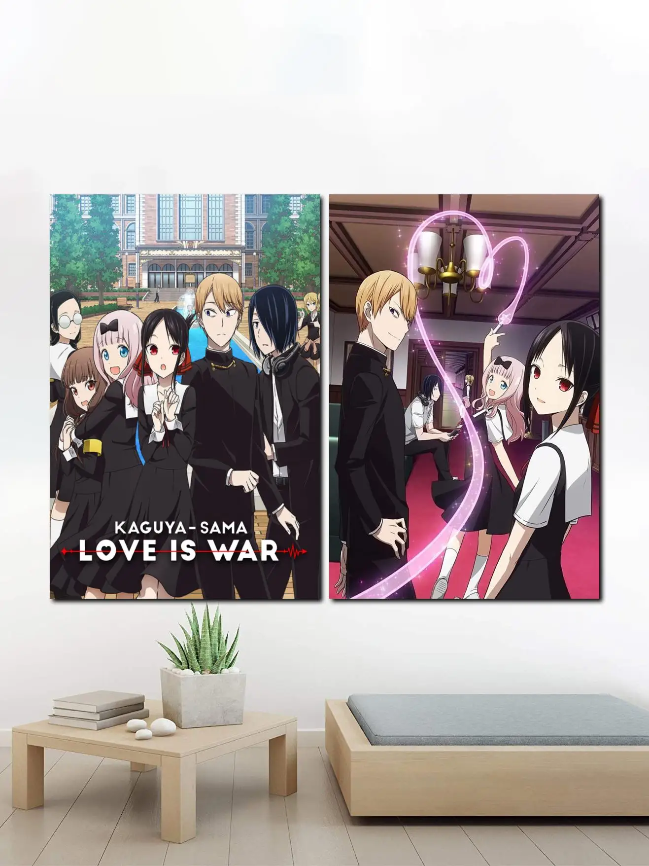 Художественный плакат Kaguya Sama Love is War-Аниме на холсте настенный художественный