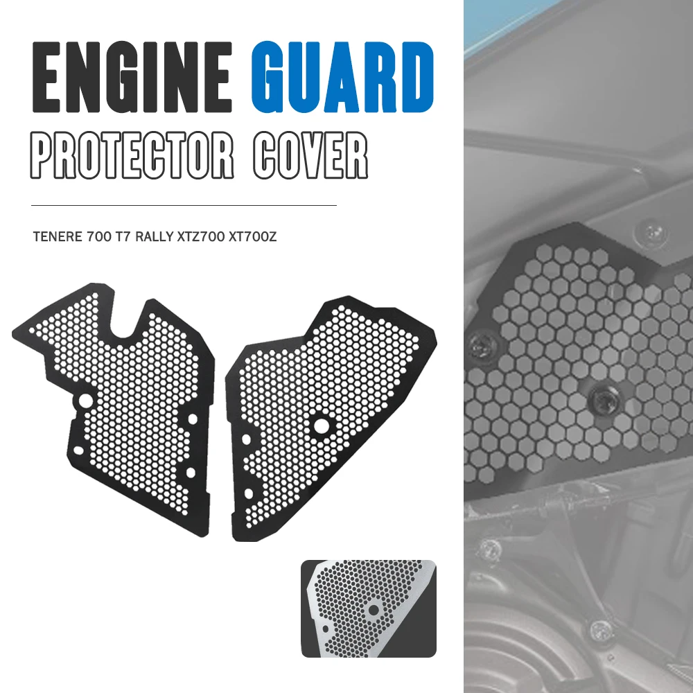 

Motorcycle Alumimum Engine Guard Cover protector Crap Flap Set For Yamaha XTZ700 Tenere 700 Rall Tenere XT700Z 2019 2020 2021