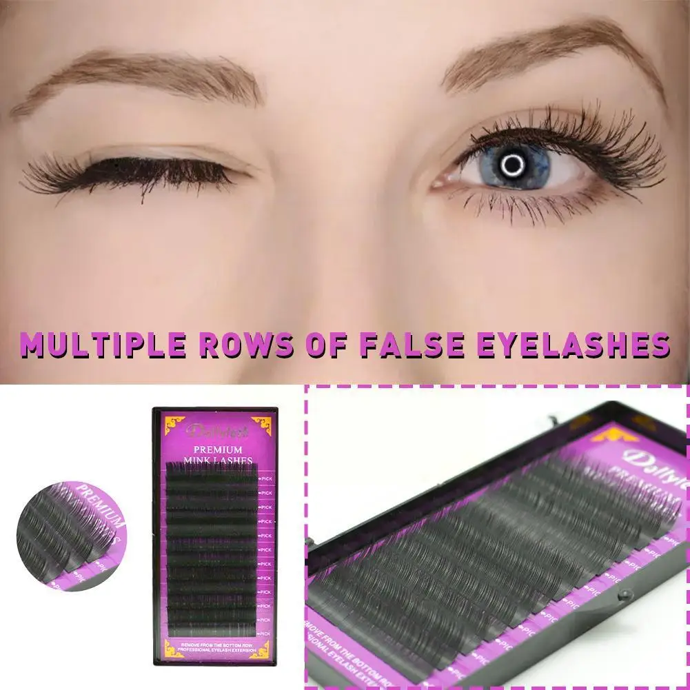 

Eyelash Extension Eyelash Grafting Mink Lashes Extremely Mink BCD Eyelashes Planting Grafting 8-13mm Multiple Roll Fine Row Q8H6