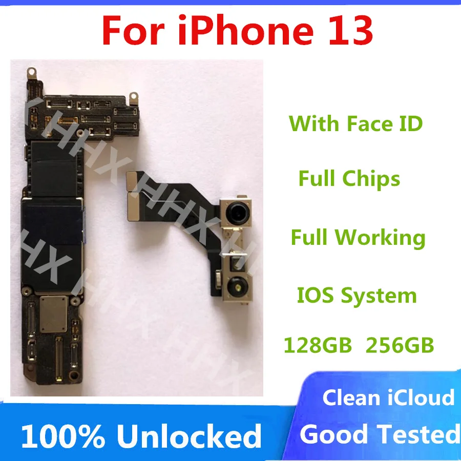 Оригинальная разблокированная материнская плата для iPhone 13 Pro Max Mini поддерживает