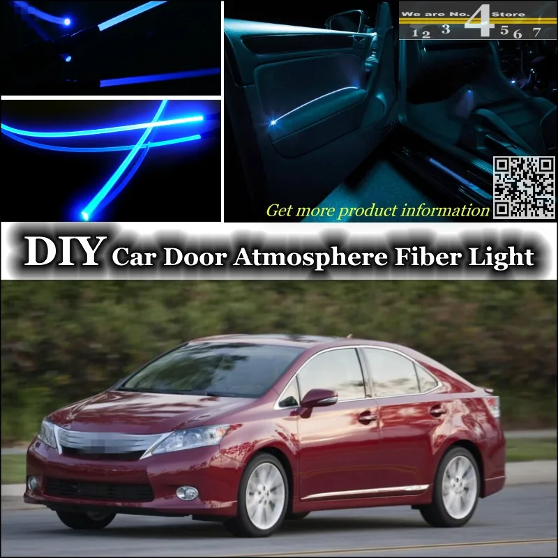 

interior Ambient Light Tuning Atmosphere Fiber Optic Band Lights For Lexus HS 250h / F Inside Door Panel illumination Tuning
