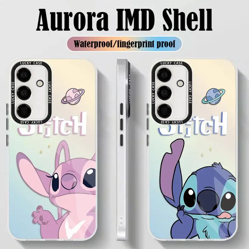 Стич девушка Ангел Sac лазерный градиент телефонные чехлы для samsung Galaxy A53 A24 A22 A13 A12