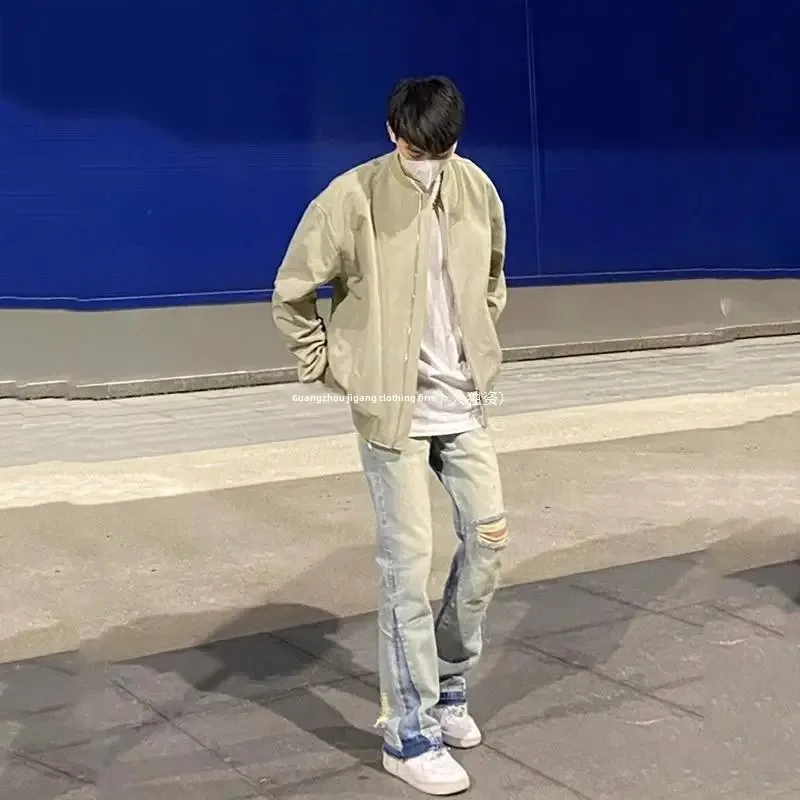 Новая винтажная стильная американская куртка-пилот-истребитель мужская