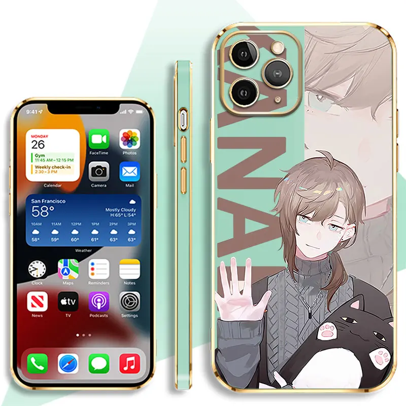 Мягкий японский армированный чехол для телефона Kanae Luca с рисунком аниме iPhone 11 12 13