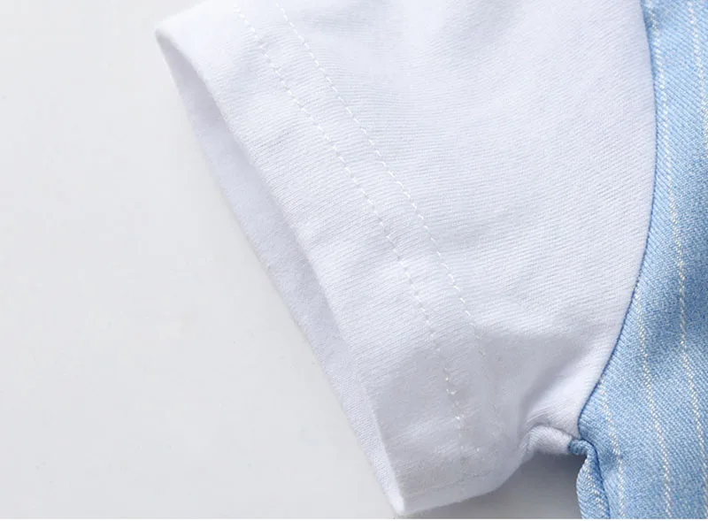 Детский джентльменский костюм из рубашки с коротким рукавом и шортов