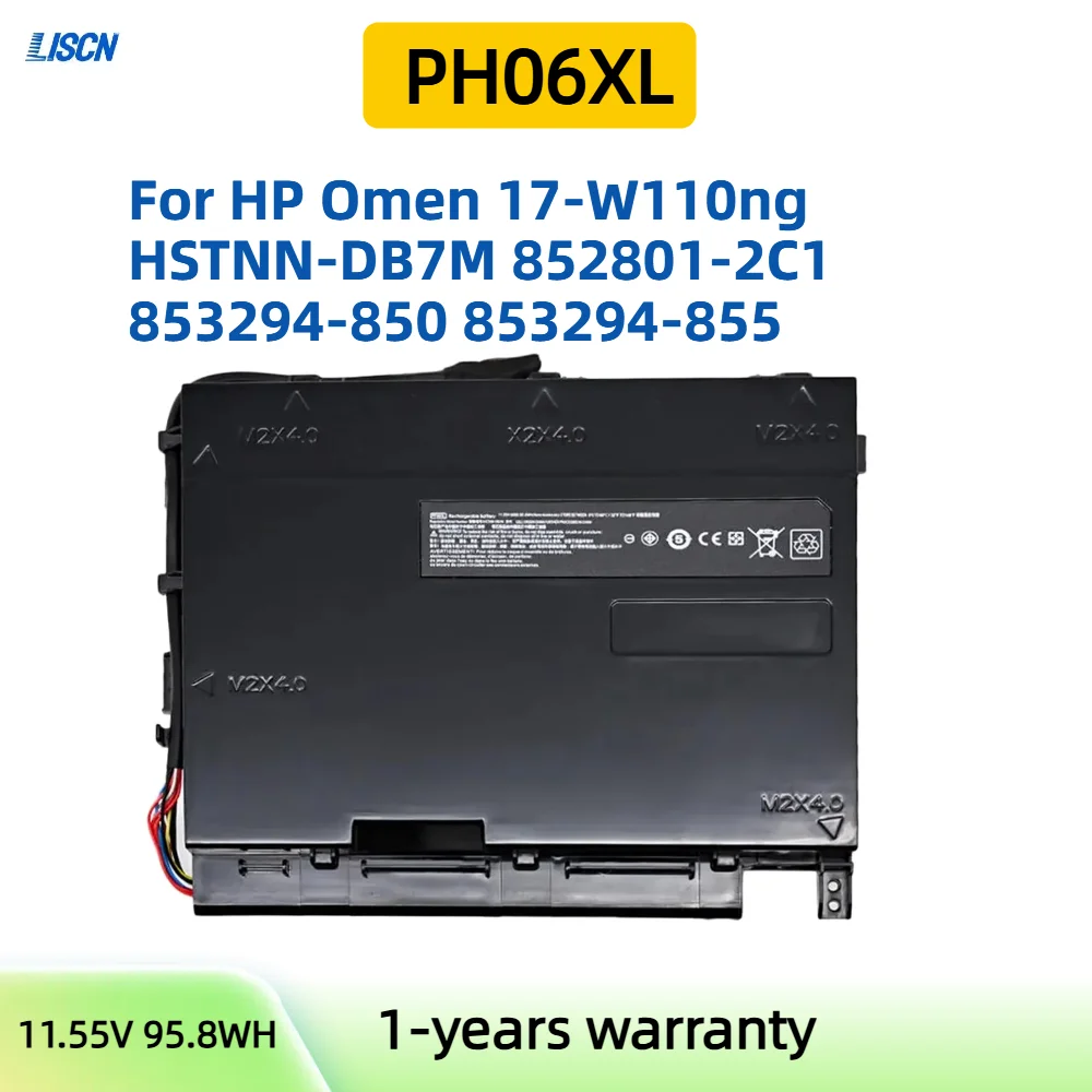 Новый аккумулятор для ноутбука PF06XL HSTNN-DB7M HP Omen 17-W201NE W100UR W110NG W232TX W104NO TPN-Q174 853294 -850 -855