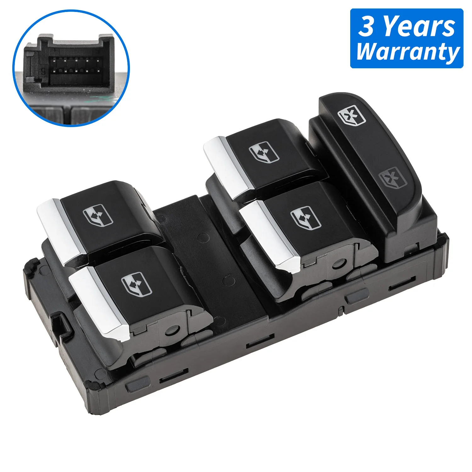 Главный переключатель управления окном 8W0959851E 8W0959851E5PR для Audi A4/S4 B9 2016-2024 A5/S5 2017-2024 Q5