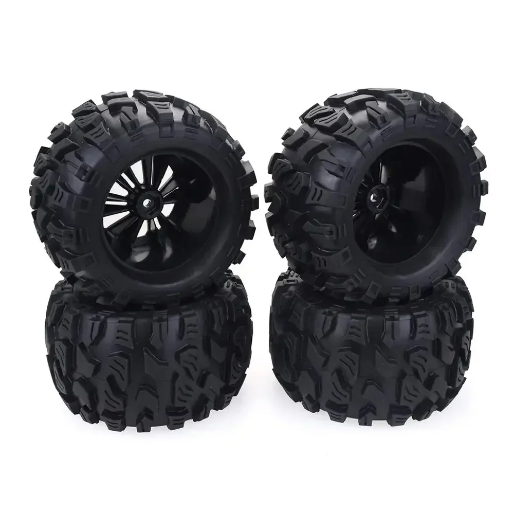 Фото 4 шт. 125 мм 1/10 для шин и колес Monster Truck Hex 12 мм для Trxs Tamiya Kyosho HPI HSP Savage XS TM Flux LRP №1