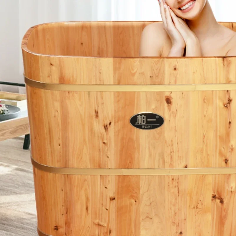 Ванна для горячей за пределами ледяной ванны уличный спа-деревянный