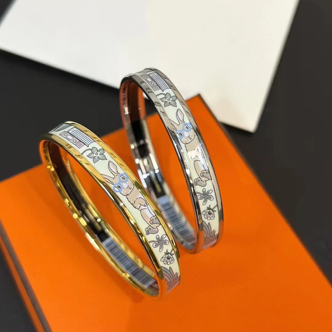 New Rabbit Enamel Colorful Enamel Fashion Personalized Versatile Couple Bracelet