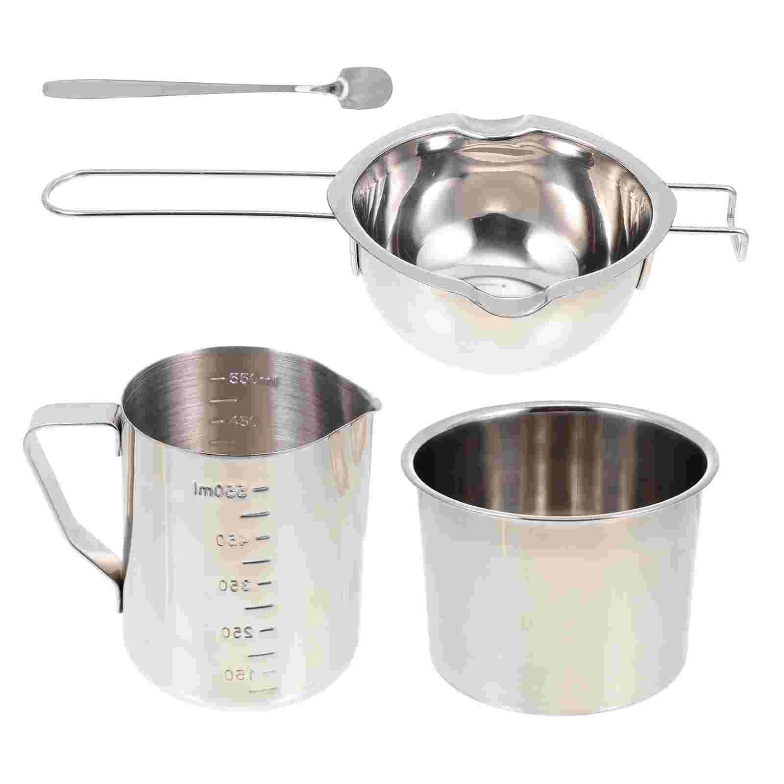 

Making Wax Kit Pot Melting Melt Supplies Soy Starter Butter Diy Pouring Set Chocolate Jug Material Pitcher Beeswax Spoon Double