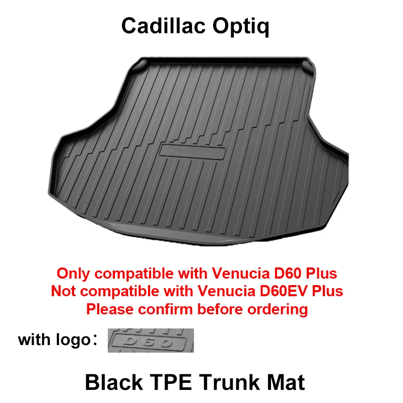 

Коврики в багажник для Venucia D60 Plus, запчасти 2021-2025, автоаксессуары, материал TPE, защита от загрязнений, подкладки-подушки для багажника