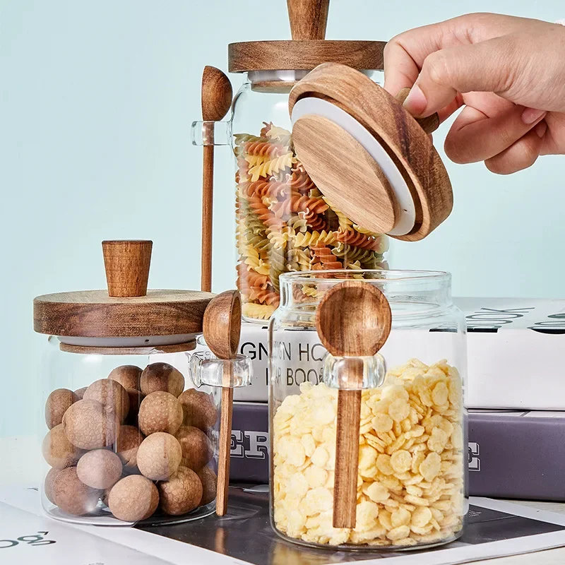 

Стеклянная банка для хранения кофе и чая