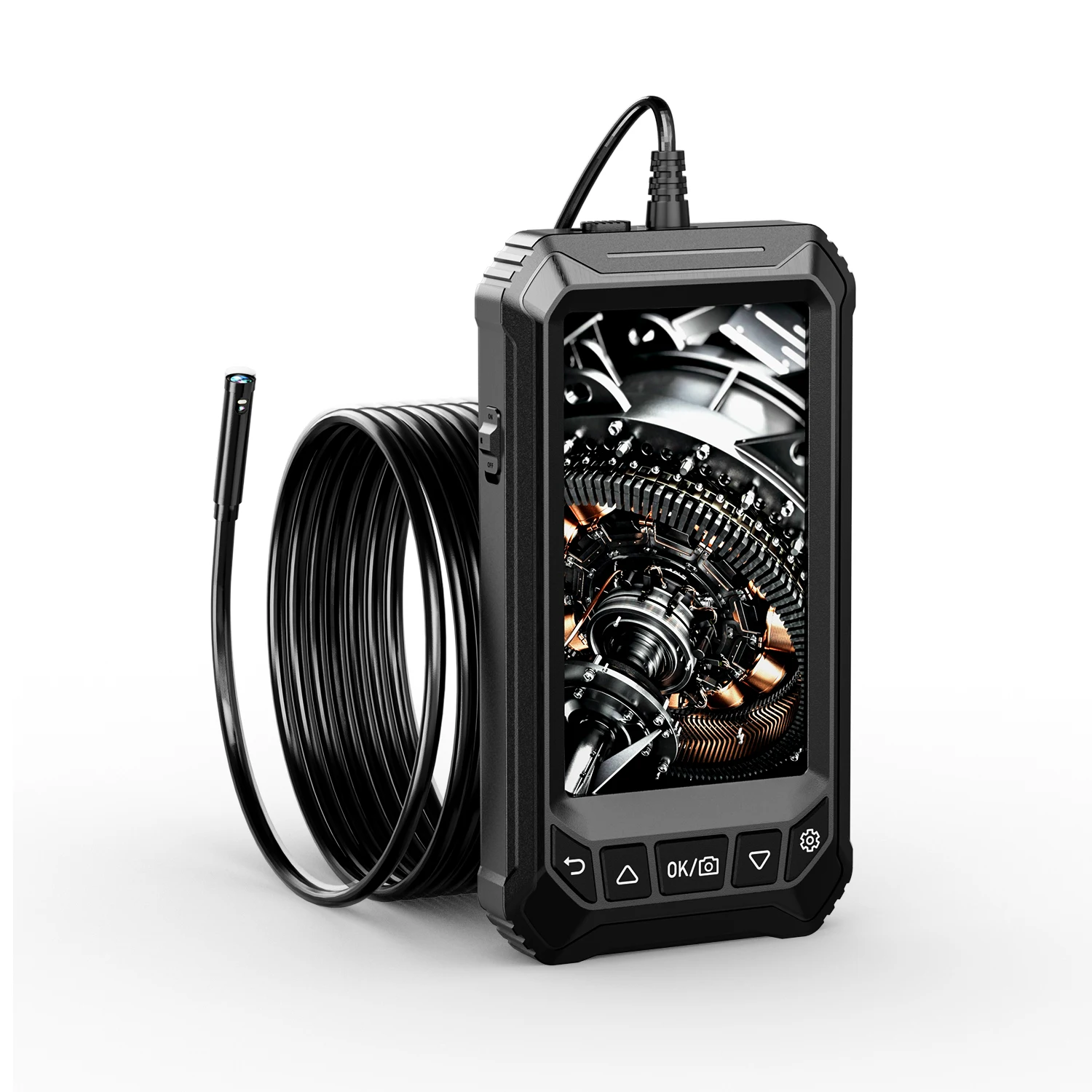 

Inskam Customized Logo 5005 8mm Dual Endoscope Camera 5 inch HD IPS 10m Endoscope Camera IP67 Waterproof Cable