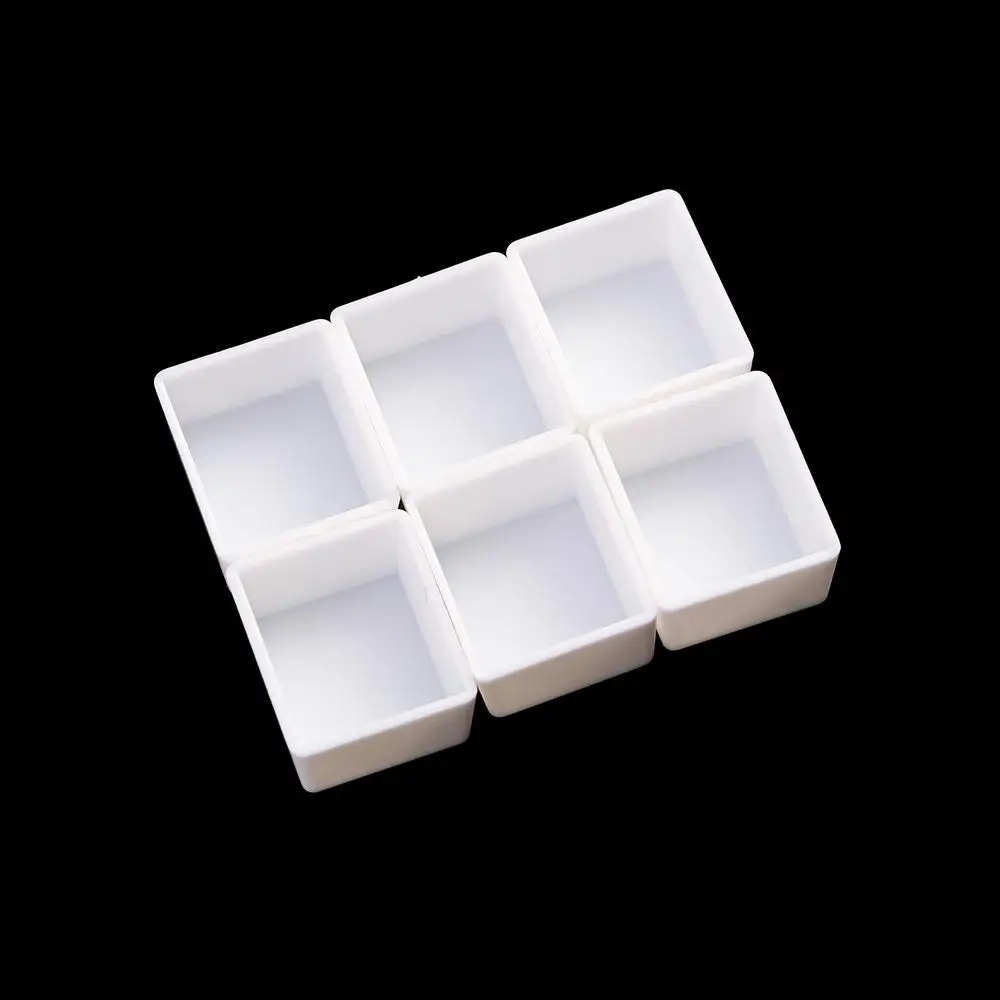 Белые 6/12/24/48 шт. полукастрюли для художников пустые полные кастрюли