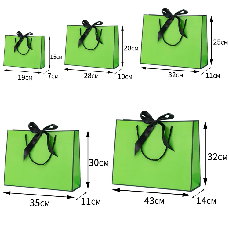 10pcs Paper Gift Bags Clothing Store Handbags Kraft Shopping Thickened Packaging | Дом и сад