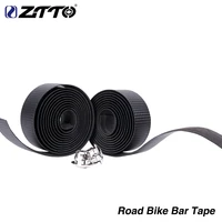1pair ztto high quality road bike bicycle cycling vibration damping anti vibration eva pu handlebar bar tape wrap 2 plug