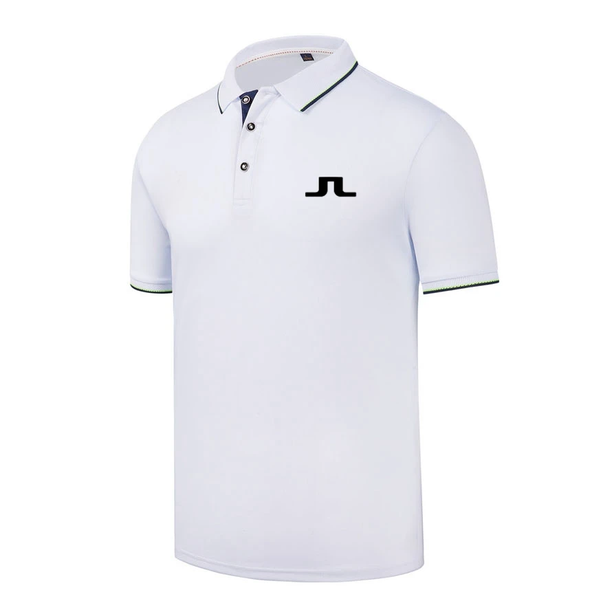 

2022 New Arrival Summer Men's Polo Shirt with Sleeves and Half Collar In Solid Color
