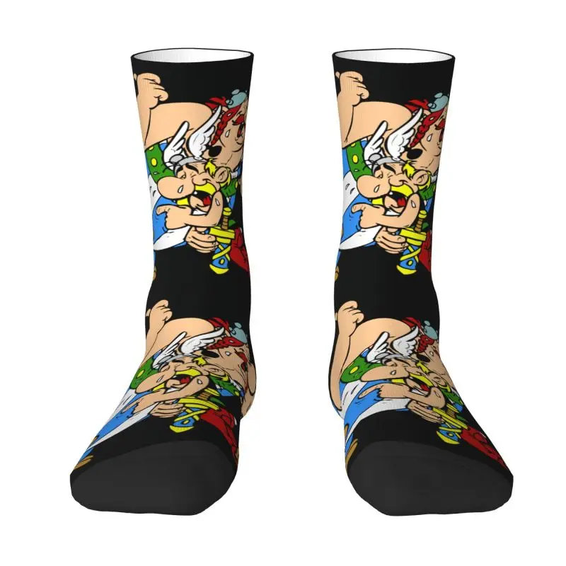 

Приключения комикс Asterix и Obelix носки мужские экипаж унисекс крутой 3D принт манга Getafix Dogmatix платья носки