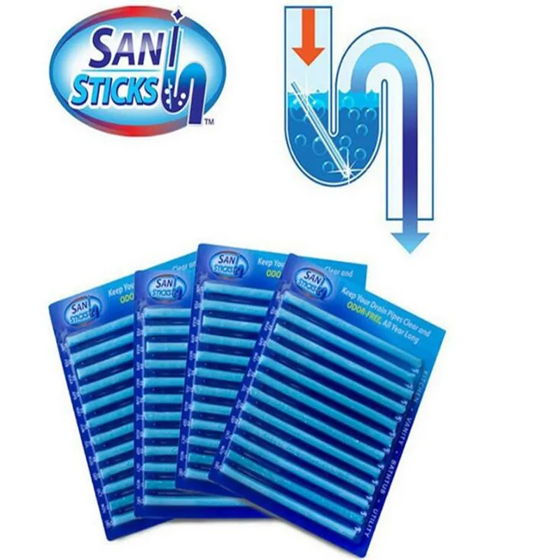 

12-36/set Sani Sticks Oil Decontamination Kitchen Toilet Bathtub Drain Cleaner Sewer Cleaning Rod Convenient Kitchen Accessories