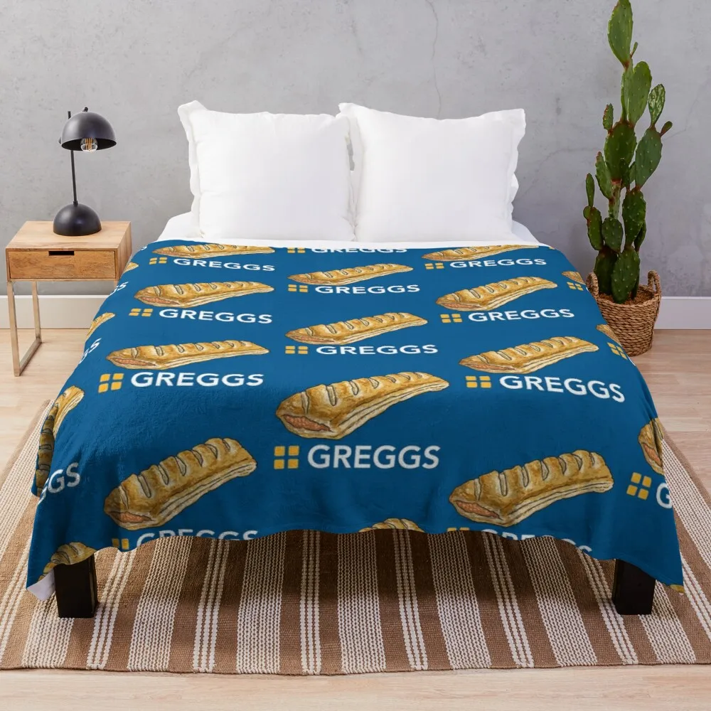 

Роскошное кружевное одеяло с логотипом GREGGS в рулоне колбасы