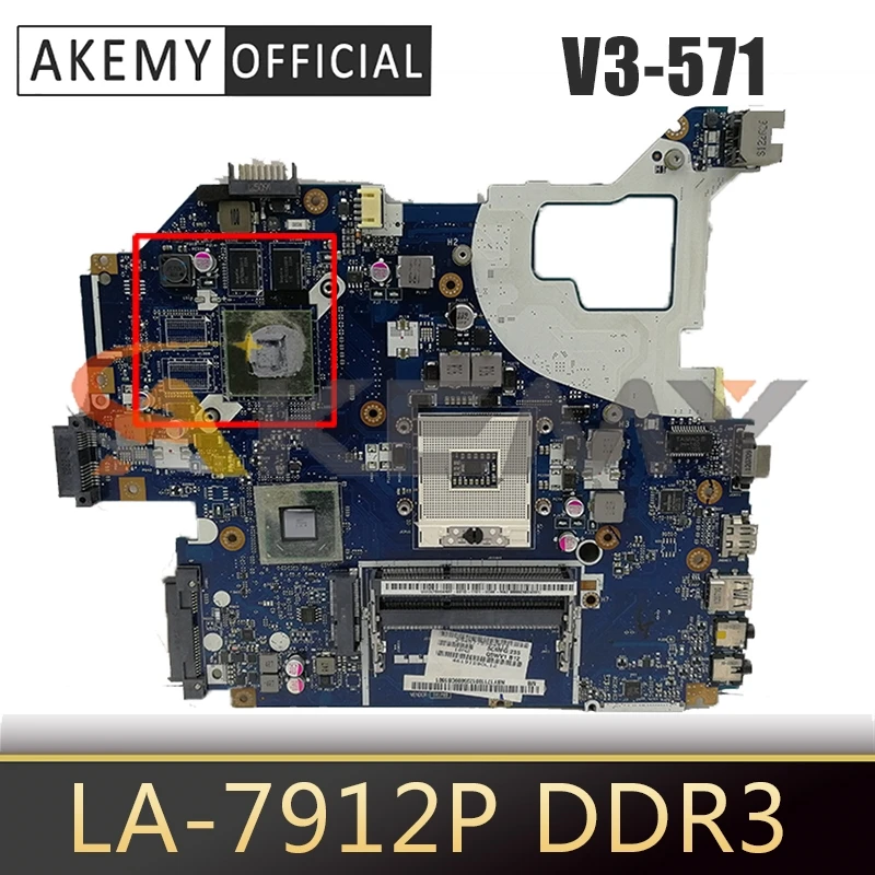 

For ACER Aspire V3-571 Notebook Mainboard LA-7912P SLJ8C N13M-GS-B-A2 DDR3 Laptop motherboard