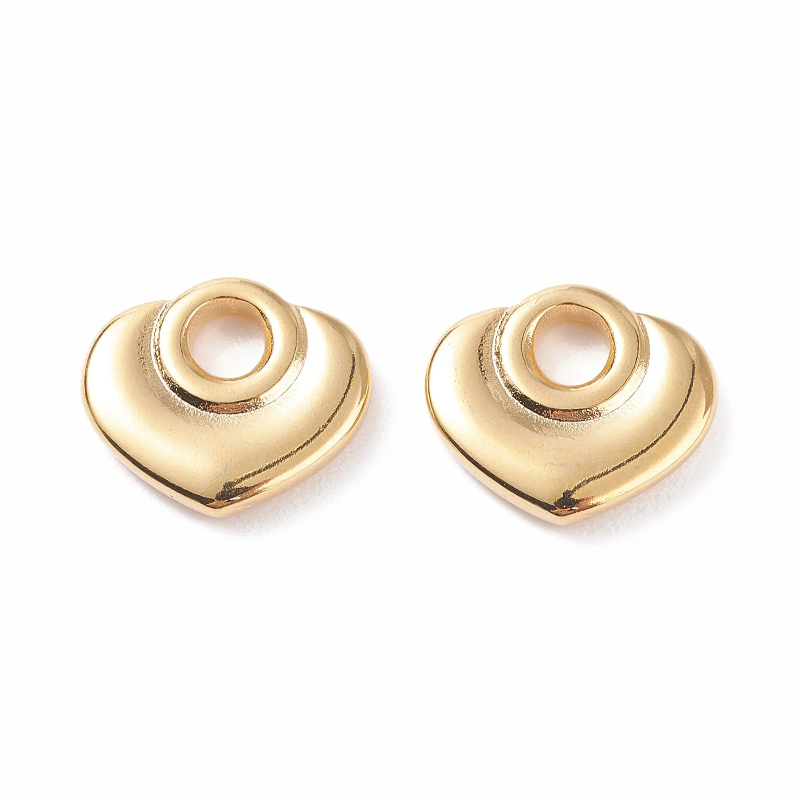 

30~50pcs 304 Stainless Steel Charms Heart Pendants For Fashion Women Men Jewelry Making Bracelet Necklace Handmade Decorations